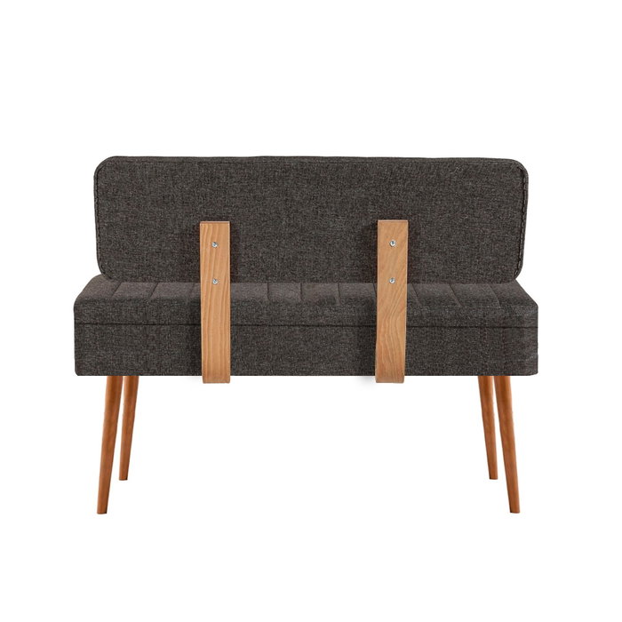 Hanah Home Vina 1053 - 2 Banco Pino Atlántico y Antracita 110x82.5x40 cm